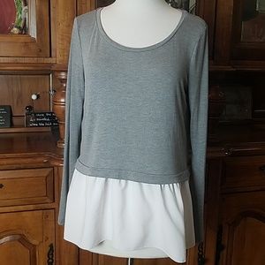 Heather Gray Long Sleeve Gap Top